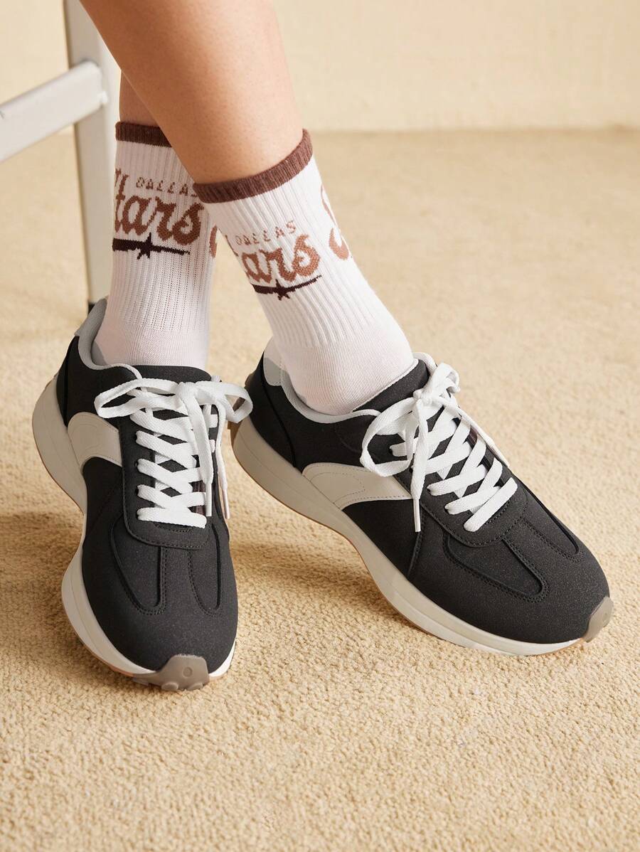 CUCCOO EASI 女士休闲复古运动鞋秋季 - 棕色 - 查看 1