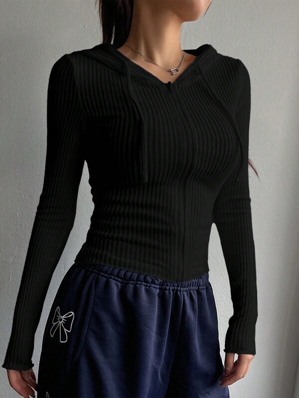 DAZY Women's Slim Fit Hooded T-Shirt, New Arrival Autumn