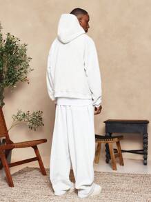 SUMWON Sudadera con capucha premium de felpa pesada y cómoda con bolsillo central, ropa casual de calle, ropa de estar en casa para otoño e invierno, esencial diario