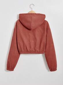 Chiquease Thermal Lined Hooded Jacket - Orange - View 2