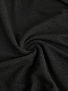 SHEIN Girlism Teen Girl Elegant Off-Shoulder Ruched Waist Dress - Black - View 4