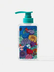 Frida Kahlo X SHEIN Portable Floral & Butterfly Print Pressure-Dispense Bottle, 450ml, Gift Set, Day