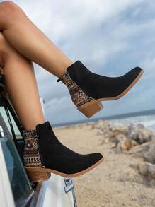 Styleloop Women's New Fashion Short Boots Fall - Black - View 1