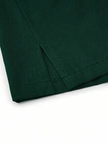 TaskEZ 2pcs Plus Size V-Neck Casual Daily Wear Summer Short Sleeve Top And Pants Set, Plus Size Uniforms & Scrubs