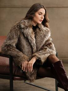 Anewsta Women's Fluffy Fluffy Jacket