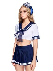ROMWE J-Fashion COSplay School Student Uniform Role-Play Outfit - Multicolor - View 5