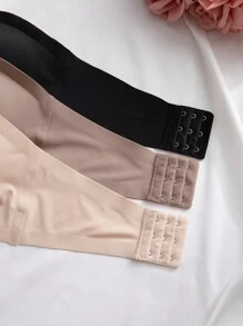 Conjunto de 3 piezas Sujetadores sin costuras elegantes y cómodos de un solo hombro para mujer, multicolor - Multicolor - Ver 4