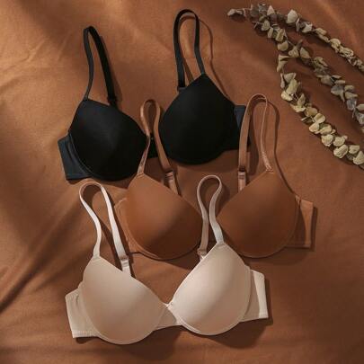 3 pezzi/set Reggiseni con ferretto per donna