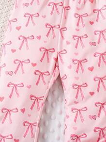 SHEIN Young Girl Butterfly Print Flared Casual Pants