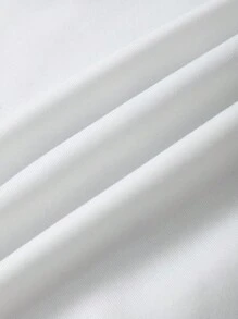 SHEIN Leap Crew Teen Girls Purple Tracksuit, Back To School, Casual Sports White And Purple Knitted Slogan Print Sweatshirt And Sweatpants Two-Piece Set - Purple - View 11