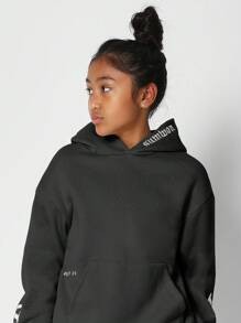 SUMWON Sudadera con capucha de diseñador Sumwon International, estilo urbano oversize, suéter deportivo de invierno y otoño, sudadera tipo varsity con letras juveniles