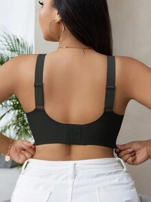 NudeFit Plus Size Seamless Bra For Women With Gel Strips & Soft Support, Wireless Lift Up Bra