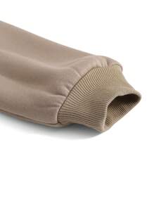 SHEIN Girlism 2pcs/Set Tween Girls' Oversized Casual Letter Print Long Sleeve Crew Neck Sweatshirt And Sweatpants Set