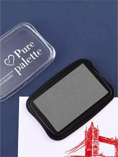 1pc Vintage Ink Pad, Suitable As Gift