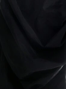 SHEIN Falda mini de diseño de burbuja de cintura baja de unicolor en tela cortaviento para niña, ropa de vuelta al colegio, estilo deportivo, estilo callejero, a juego madre e hija, para Navidad, excelente para uso casual y diario, y en otoño e invierno