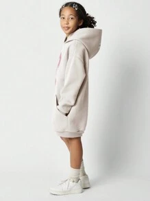 Áo hoodie SUMWON ấm áp, kiểu dáng rách rưới, chất liệu nỉ dày dặn, thích hợp mặc mùa đông, thể thao, mùa thu, thường ngày, phong cách đường phố, thời trang trẻ em, đi nghỉ mát. - Màu be - Xem 4