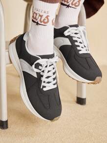 CUCCOO EASI 女士休闲复古运动鞋秋季 - 棕色 - 查看 3