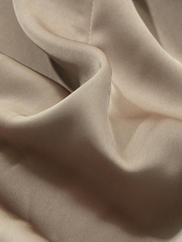 Solid Color Asymmetrical Neck Hollow Out Midi Dress For Women, Birthday Prom Dress,Fall Clothes Long Sleeve Dress Elegant Women Dresses
