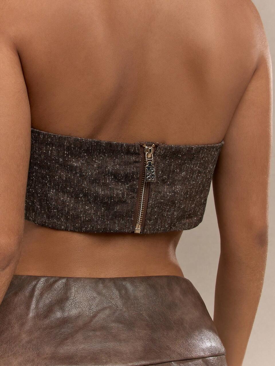 MISSGUIDED Tubino a fascia con stampa a macchie