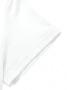 INAWLY Women's Casual Cartoon Dog Print Short Sleeve Round Neck T-Shirt, Summer Animal Print Top Graphic Cheetah Print Tees Women Tops - White - View 3