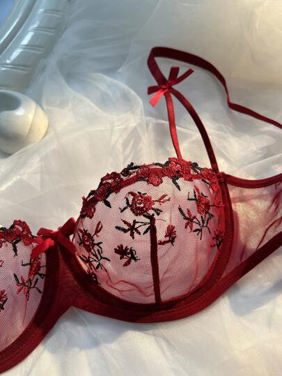 Esselle Roze Romantic Schattige Verleidelijke Lingerie Set view 3