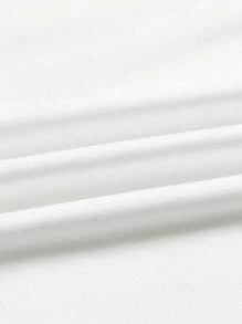 Flirla Plus Size Solid Color Crew Neck Short Sleeve Casual Bodysuit - Multicolor - View 5