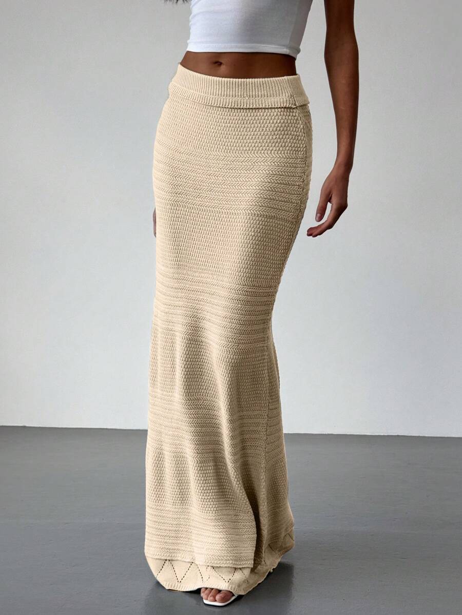 Aloruh Elegant Crochet Skirt, Suitable For Beach & Vacation SHEIN USA