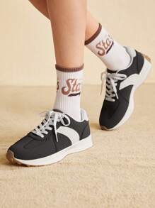 CUCCOO EASI 女士休闲复古运动鞋秋季 - 棕色 - 查看 5