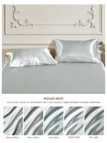 1 pièce Taie d'oreiller en satin, taie d'oreiller en soie pour les cheveux et la peau, luxueuse et douce comme la soie, ultra douce et respirante, sans rembourrage, lavable en machine