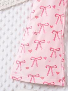 SHEIN Young Girl Butterfly Print Flared Casual Pants