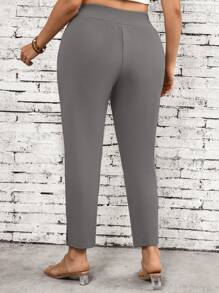 SHEIN LUNE Plus Size Women's Casual Commuter Pants