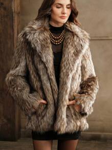 Anewsta Women's Fluffy Fluffy Jacket
