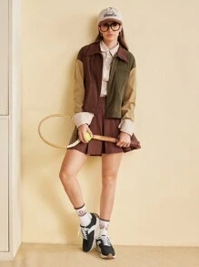 CUCCOO EASI 女士休闲复古运动鞋秋季 - 棕色 - 查看 10