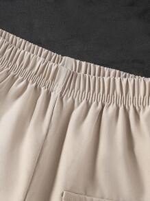 SHEIN 男宝宝传统中式绅士四件套，复古优雅 | 熊猫竹子数码印花衬衫，松紧袖口裤，适合外出休闲穿着 - 白色 - 查看 5