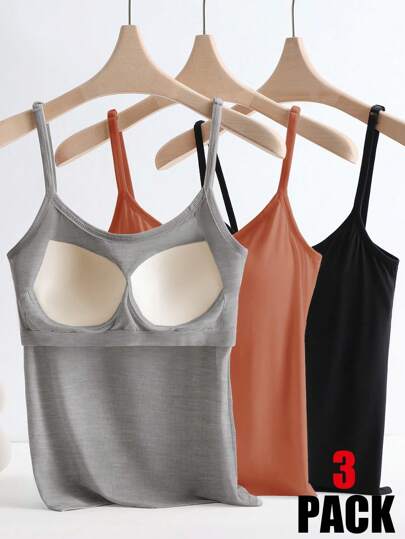 GlowEve 女式纯色吊带背心（带胸垫）夏季