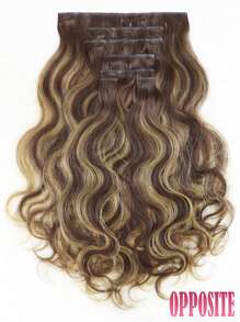 Seamless Clip Ins 7 chiếc Body Wave TP4/27# Nâu đậm & Nâu caramel 130g/150g Tóc nối kẹp PU liền mạch nguyên đầu 100% Tóc người Remy kẹp vô hình HQ căn chỉnh biểu bì Double Drown - S4/27 - Xem 4