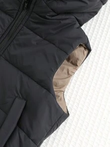 SHEIN Áo khoác nỉ dày màu trơn có mũ trùm đầu cho bé trai - Nhiều màu - Xem 9