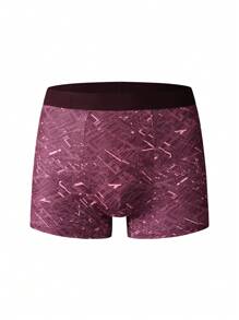 4pcs/Pack Men's Casual All-Over Print Boxer Briefs - Multicolor - View 3