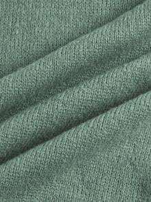 Christmas Day Plus Size Commuting Solid Color Sweatshirt Vest - Dark Green - View 6