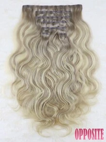 Seamless Clip Ins 7pcs Body Wave TP18/613 Dirty Blonde & Bleach Blonde 130g/150g Full Head Seamless PU Clip Ins Extensions 100% Cuticle Aligned Double Drown Remy Human Hair HQ Invisible Clip In Hair Extensions - S18/613 - View 4