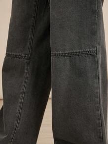 WESTFADE Jeans de mezclilla de algodón premium, informales y holgados - Gris - Ver 6