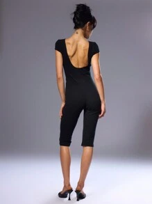 MUSERA Mono sin espalda con escote, mono sexy para club de vacaciones, primavera, verano, fiesta, club, Ibiza, festival, concierto