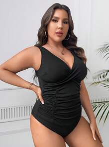 Swim Lushoire Plus Rynkad Endelad baddräkt