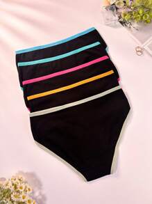 5pcs/Set Lace Patchwork Women's Panties - Multicolor - View 2