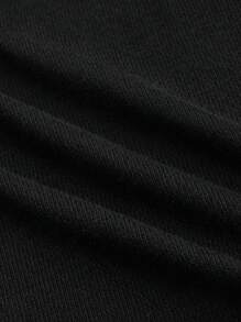 ROMWE Grunge Punk Y2K Harajuku Style Patchwork Leopard Print Fluffy Collar Cropped Cardigan For Women - Black - View 4