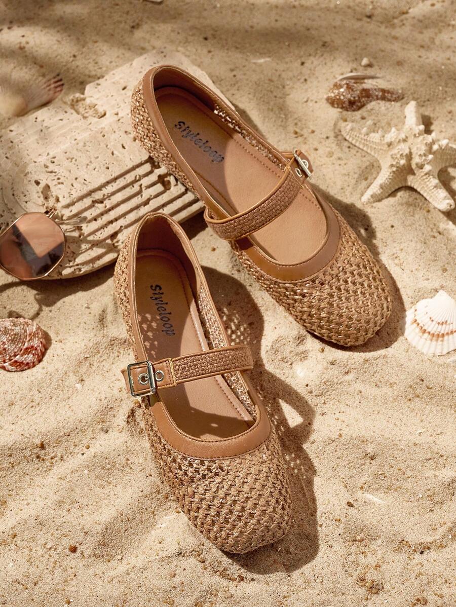 Styleloop Women's Flat Slip-On Shoes, Boho Style, Retro American, Bohemian, Western, Music Festival, Party Outfit