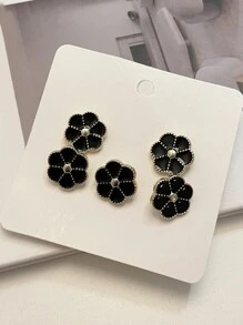 DAZY Creative & Fashionable Unique Design Decorative Buttons - Black - View 6