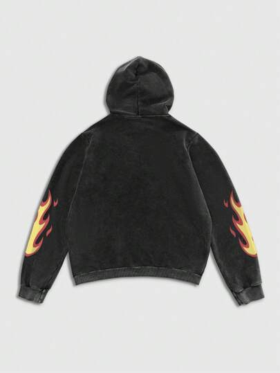 Street Life Men's Vintage Washed Hoodie, Street Style