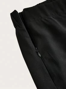 Firerie Plus Size Elegant Minimalist Double-Breasted Decorative Wide Leg Trousers For Women, Summer