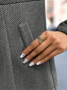 SHEIN Clasi 长袖口袋开衫，休闲